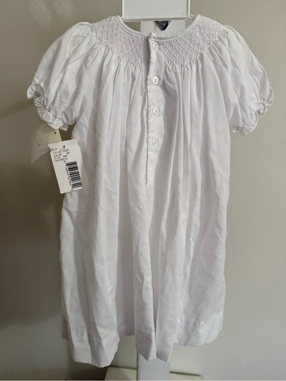 NWT Petit Ami Hand Embroidered Smocked Dress & Bonnet